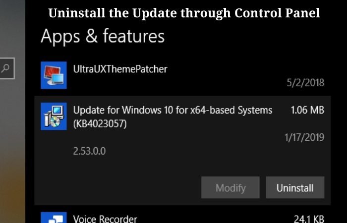 2018-11 update for windows 10 version 1803 for x64-based systems (kb4023057) - Error 0x80070643 (2)