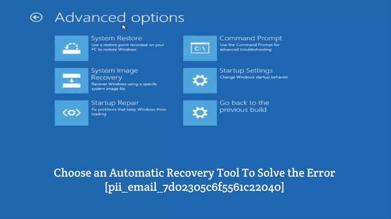 Choose an Automatic Recovery Tool