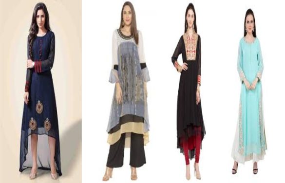 plus size georgette kurtis