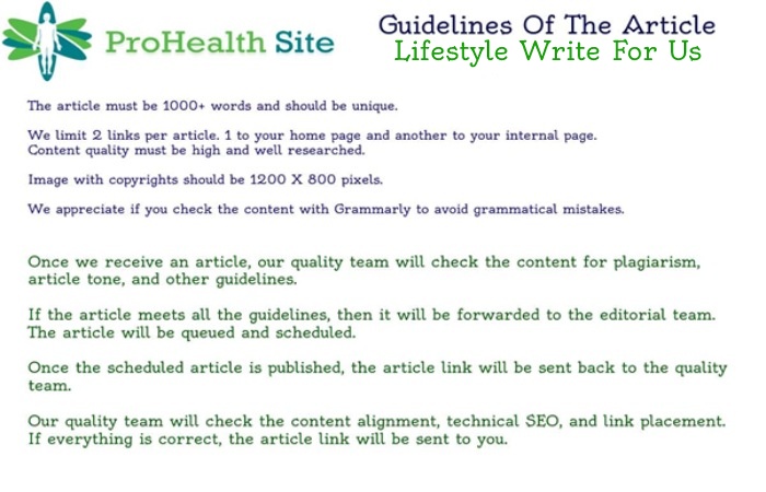 Lifestyle Write For Us - Guidelines