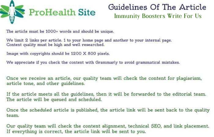 Guidelines To Submit Article On Pro-Health Site – Immunity Boosters Write For Us