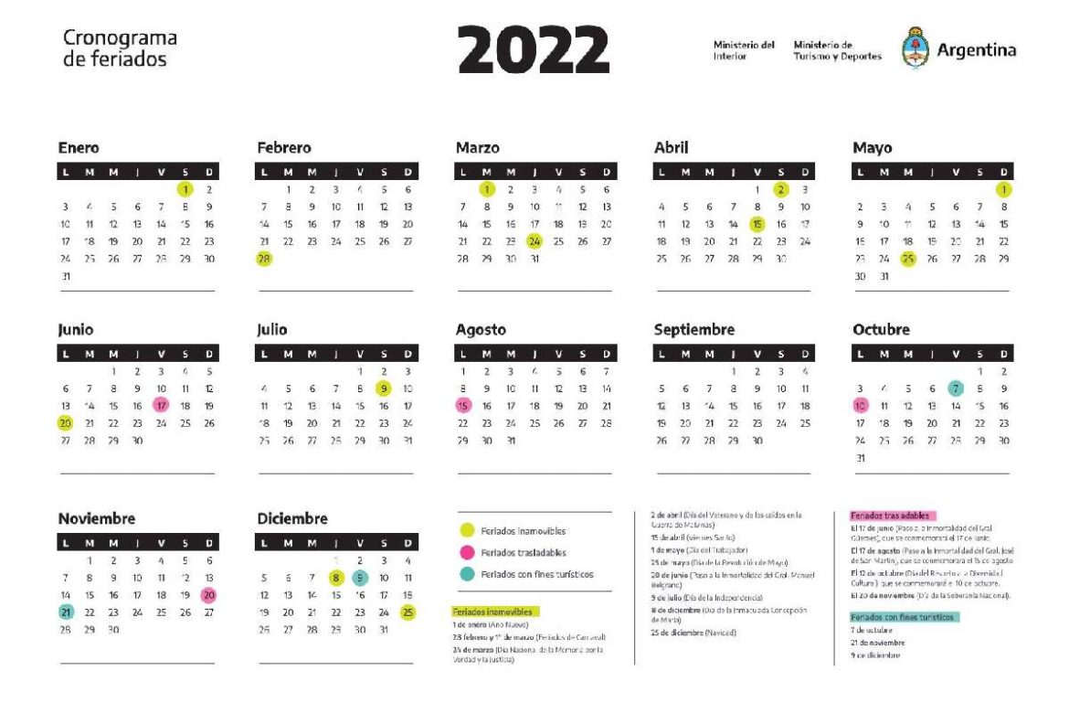 Feriados 2022 Feriados 2022