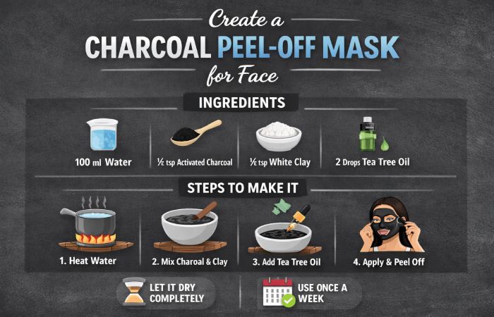 what is a charcoal peel-off mask