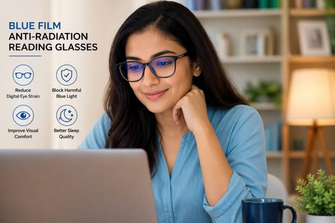 Blue Film Anti-Radiation Reading Glasses
